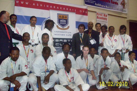 African Enshin students at the Ashihara World cup 102